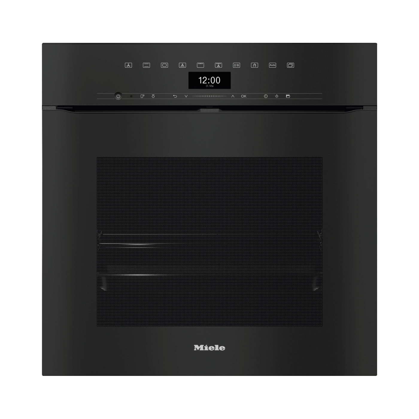  Miele Einbaubackofen der Generation 7000 in
Obsidianschwarz mit Display